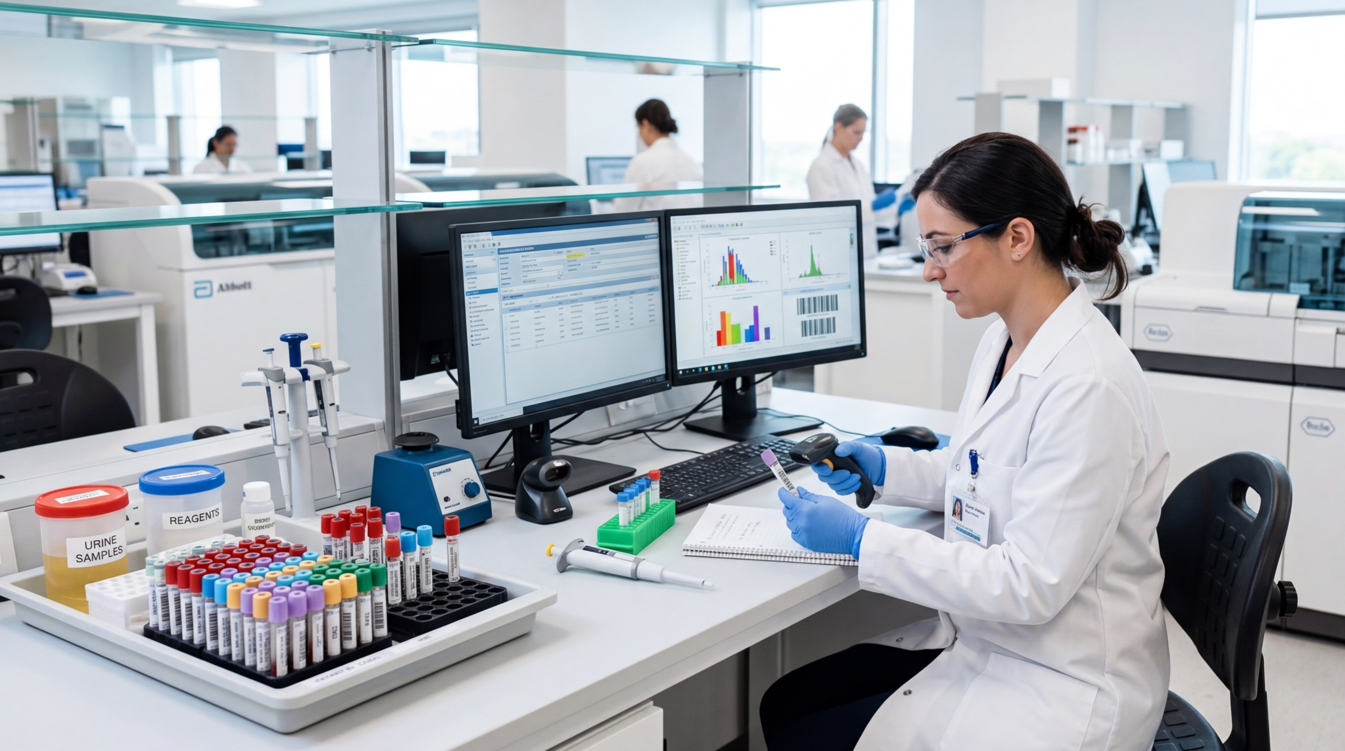 Рабочий процесс в лаборатории